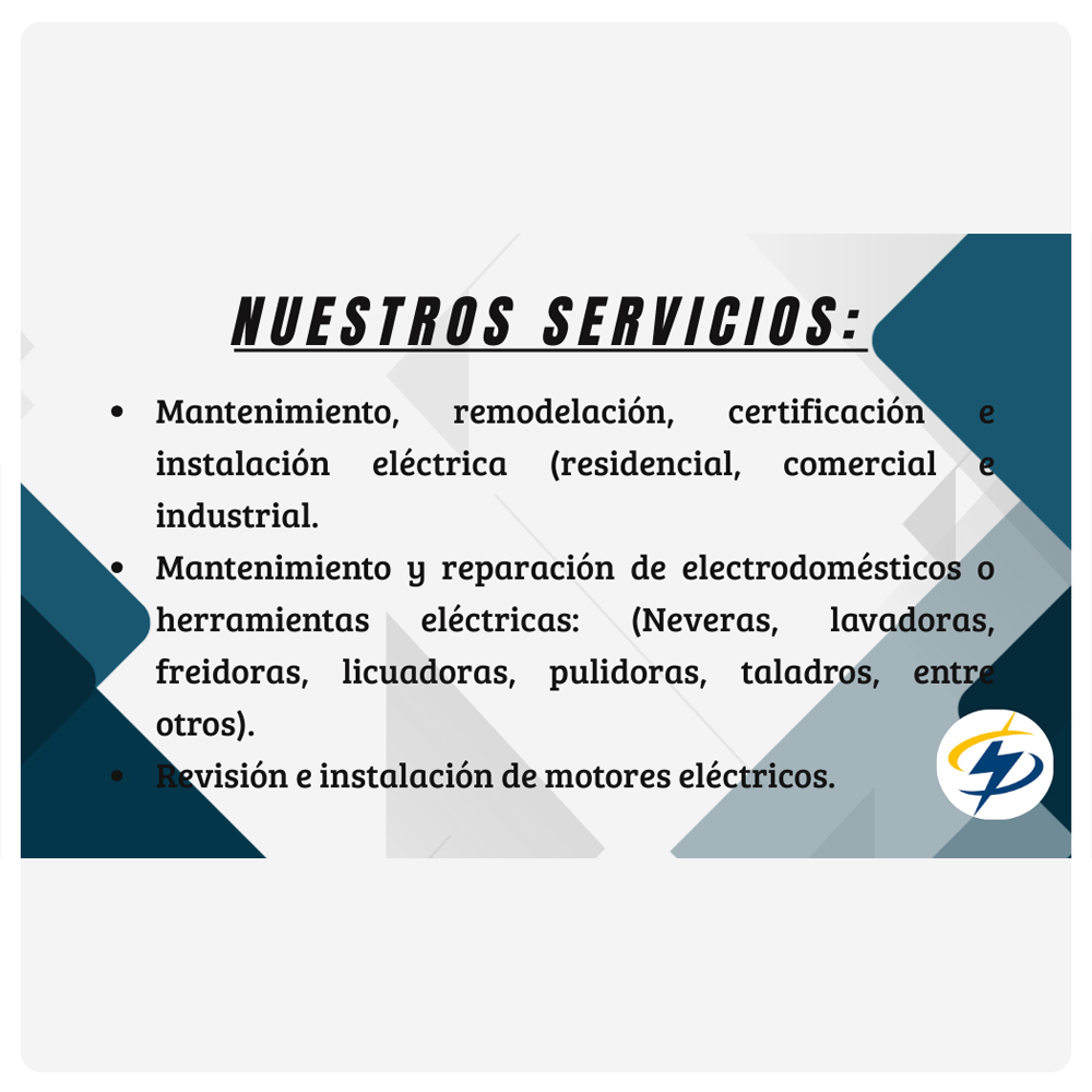 Electricistas en Rionegro y oriente antioqueño. Mantenimiento, remodelación, certificación e instalación eléctrica; principalmente en los sectores residenciales, comerciales e industriales. Electricistas, eléctricos y trabajos de electricidad en Colombia