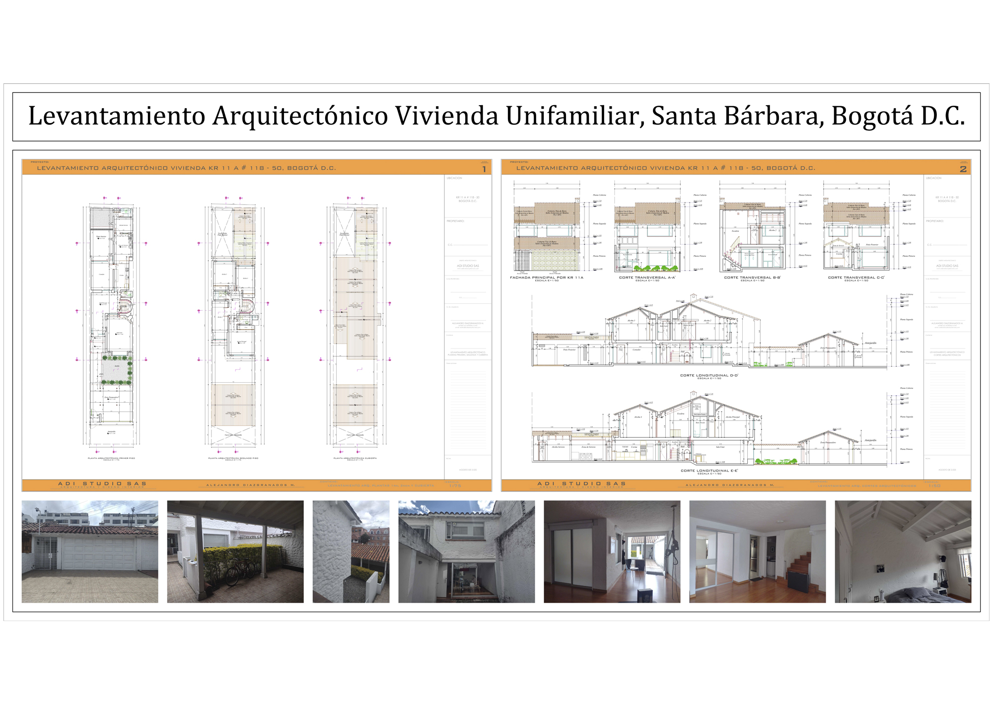 LEVANTAMIENTOS ARQUITECTÓNICOS de todo tipo de construcciones, desarrollando los planos, croquis de plantas y fachadas